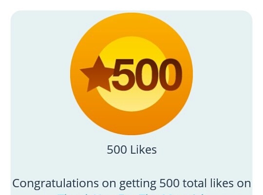 blogging 500 likes