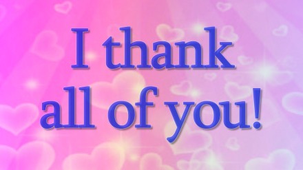 I thank all of you