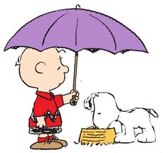 kindness charlie brown umbrella snoopy