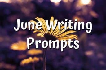 June writing prompts badge